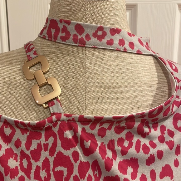 Made with love blouse leopard animal print pink women’s size M medium Brand new - Picture 3 of 9
